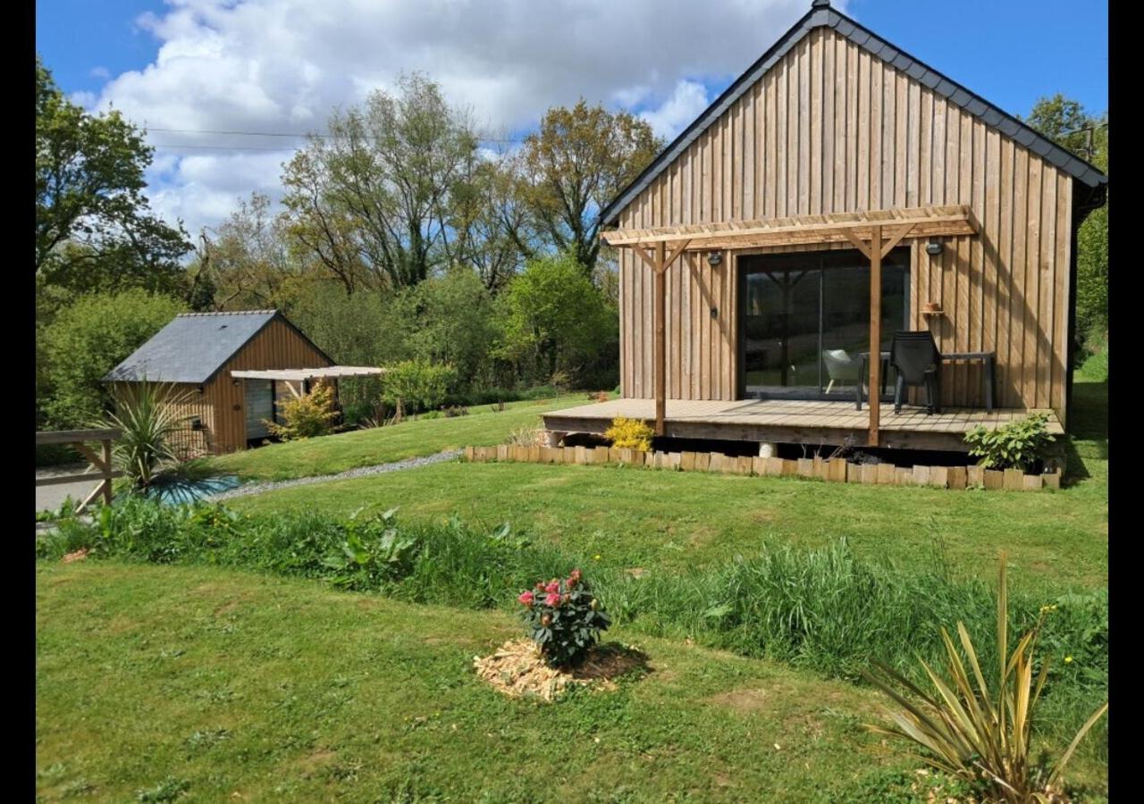 Chalets De Pont Cob Avec Spa Gouézec Exterior foto