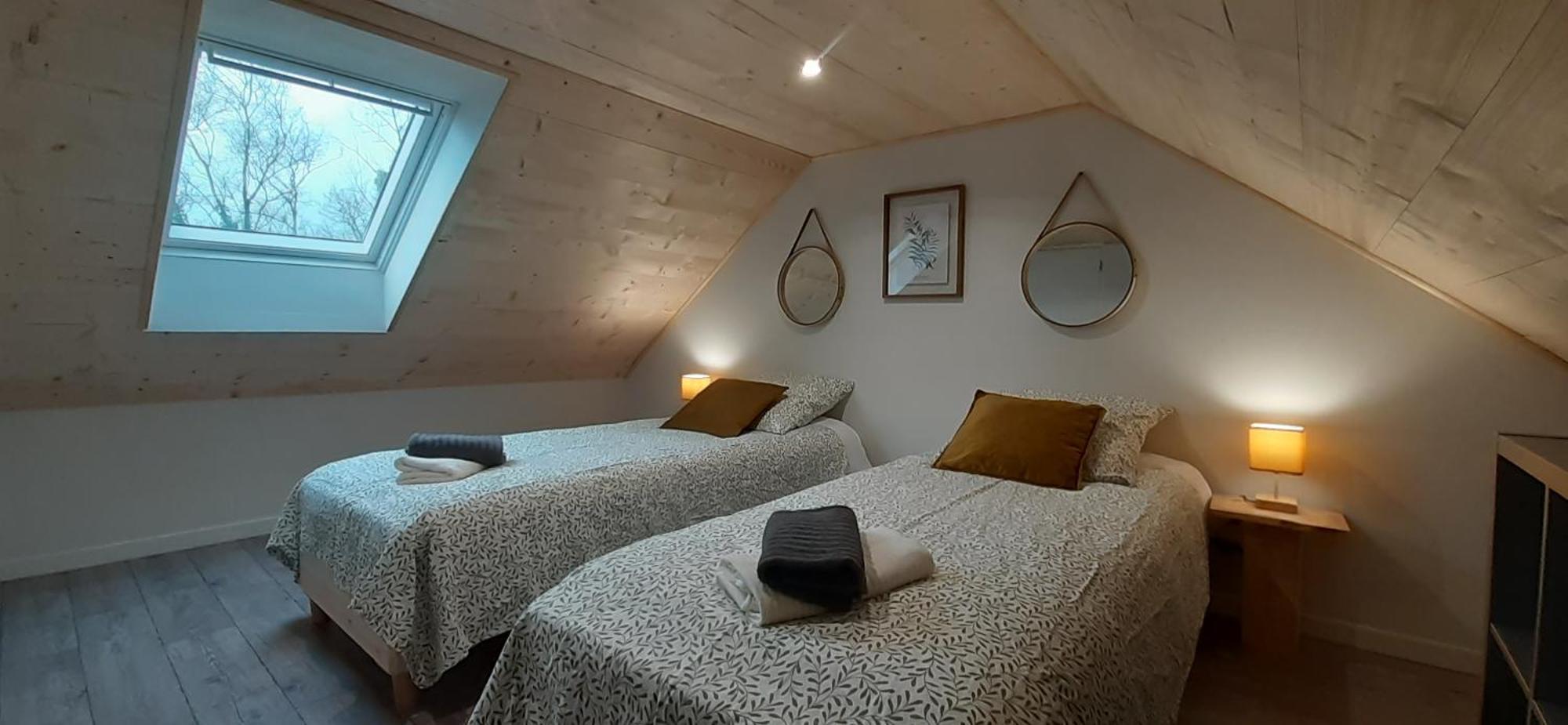 Chalets De Pont Cob Avec Spa Gouézec Exterior foto