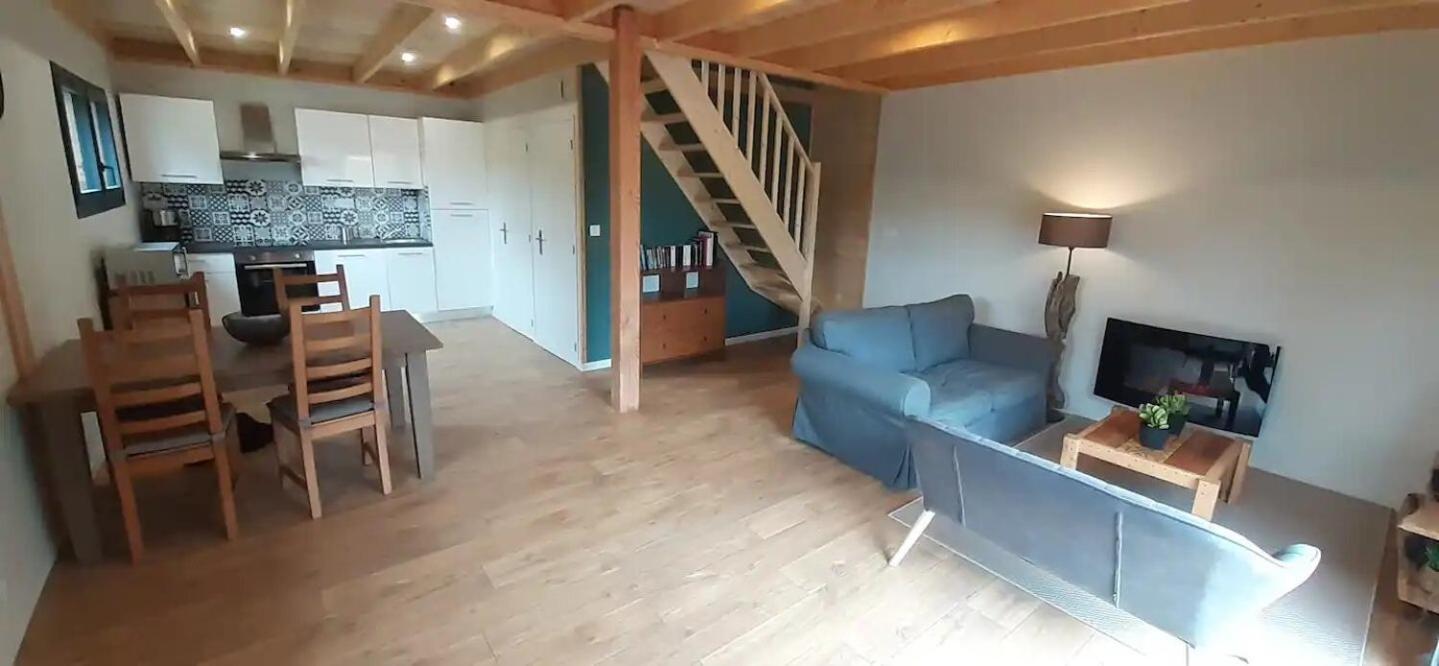 Chalets De Pont Cob Avec Spa Gouézec Exterior foto