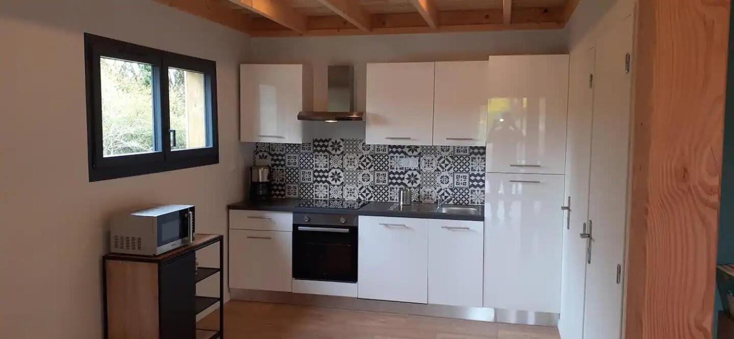 Chalets De Pont Cob Avec Spa Gouézec Exterior foto