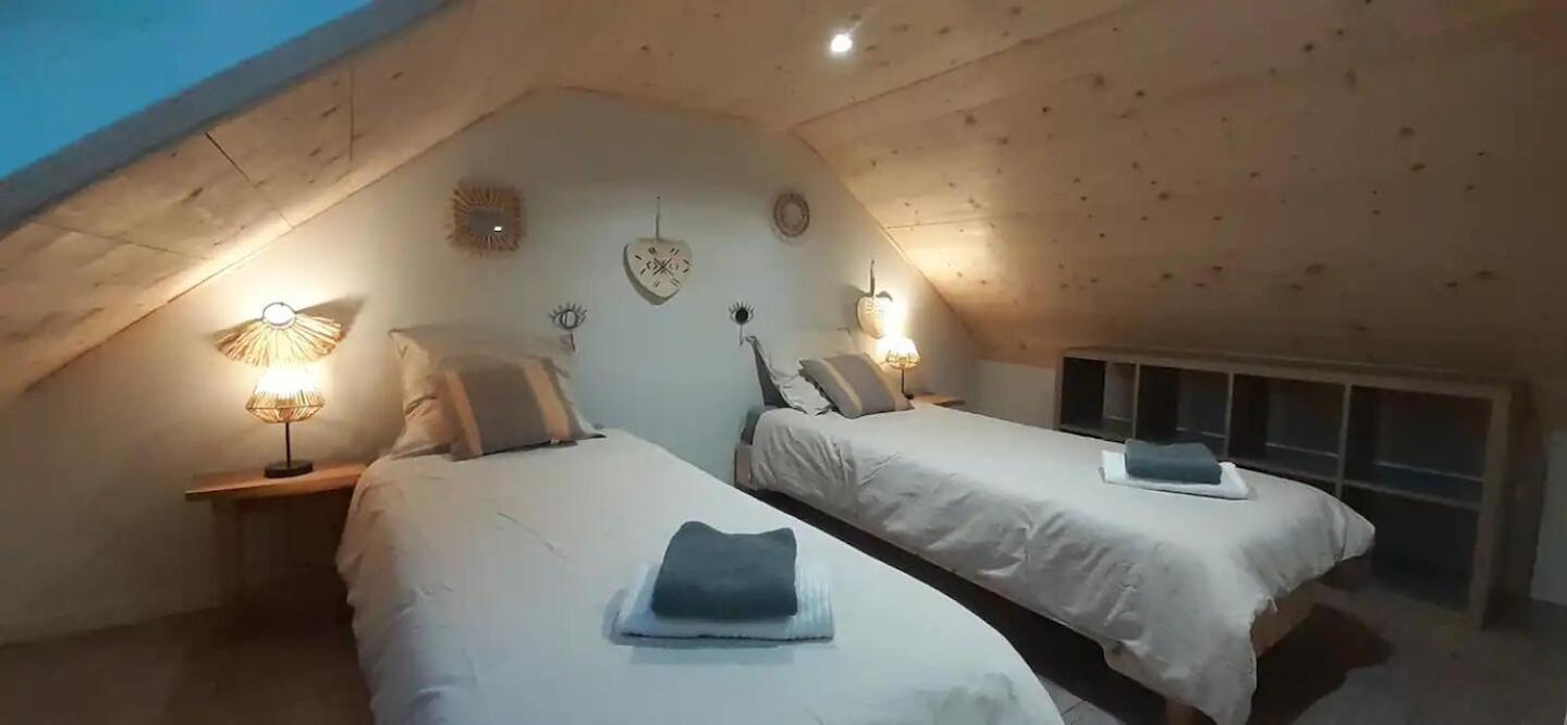 Chalets De Pont Cob Avec Spa Gouézec Exterior foto